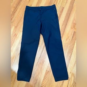 Lululemon commission pants, slim fit.